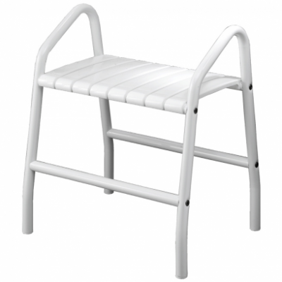 Banc de douche 2 poignées blanc PELLET