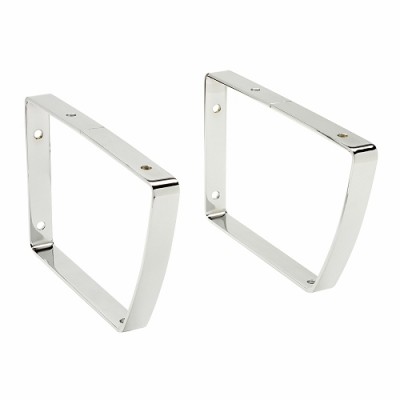 Jeu de 2 consoles porte-serviettes acier poli ALLIA