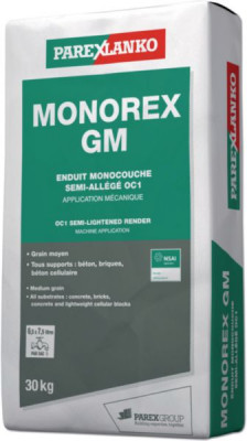 Enduit de façade grain moyen beige rose pâle 040 30 kg PAREXLANKO