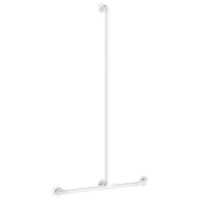 Barre de douche en T nylon blanc antibactérien