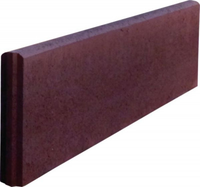 Bordurette de jardin rouge 5 x 25 x 100 cm SEPA 