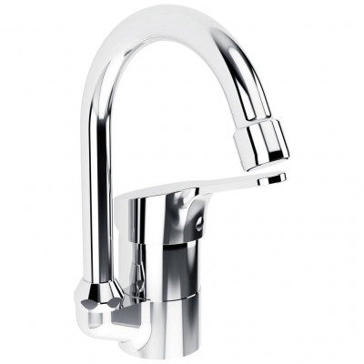 Mitigeur de lavabo OLYOS C2 col cygne chromé PORCHER