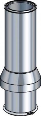 Sortie de toit STI Inox pente 50 - 70% STI50 70 S diamètre 230 mm hauteur 800 mm POUJOULAT