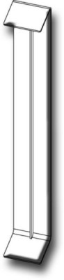 Jonction PVC pour planche de rive DCBJT500 blanc 500 mm PROFIALIS