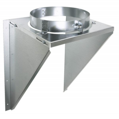 Support mural de conduit de cheminée Inox-Galva 180/230 mm POUJOULAT
