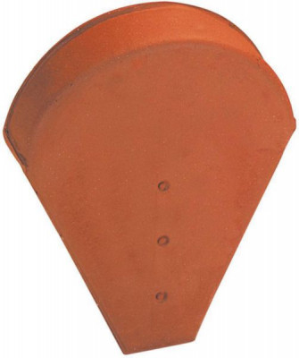 Fronton petit modèle pour faitière ½ ronde 803 rouge nuancé EDILIANS