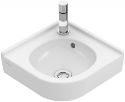 Lave-mains d'angle o.Novo pour robinetterie monotrou largeur 320 mm VILLEROY & BOCH