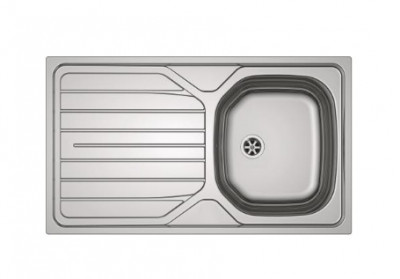 Evier en inox Renova 611-86 réversible nu sans vidage 90 x 102 860 x 500 mm FRANKE