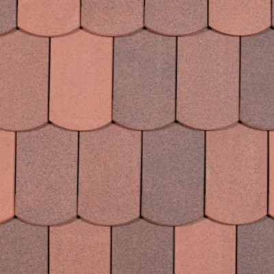 Tuile châtière Vauban 2 Ecaille nuance 205 x 390 mm KORAMIC