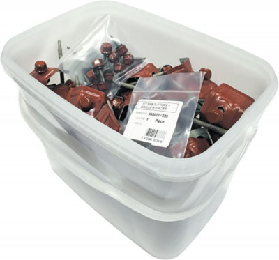 Kit de fixation 3 en 1 bois Ral 7016 avec couture et douille FAYNOT