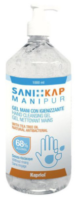 Gel Nettoyant mains avec antibactérien naturel 1 l KAPRIOL