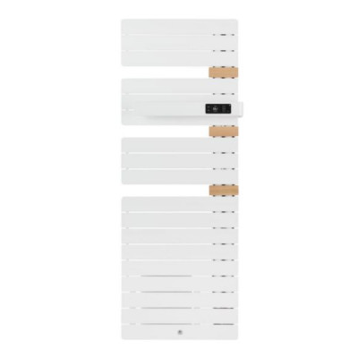 Radiateur sèche-serviettes Allure 3 mat à gauche électrique avec soufflerie blanc satin 1750W THERMOR