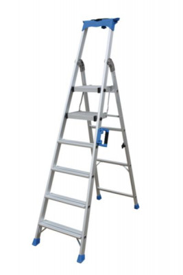 Marchepied 6 marches aluminium 198 x 120 x 54 cm NOVIPRO