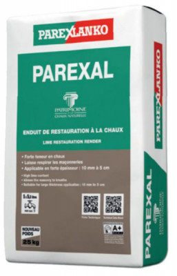 Enduit Parexal blanc naturel G00 25 kg PAREXLANKO
