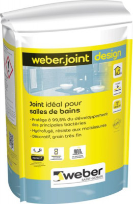 Enduit Weber.Joint Design noir C07 5 kg WEBER