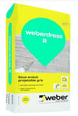 Corps d'enduit à projeter pour dressage weber.dress R - sac de 25 kg WEBER