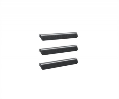 Poignées pour meuble sous-vasque Domino noires contient 3 poignées
