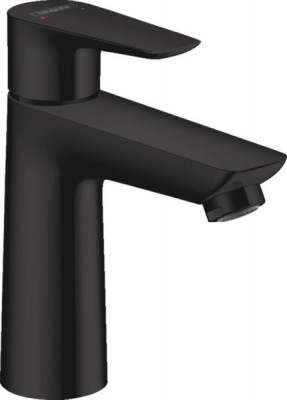 Mitigeur lavabo Talis E 110 avec tirette et vidage finition noir mat HANSGROHE