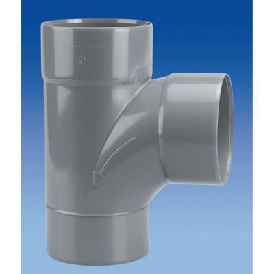 Culotte assainissement PVC SDR41 87°30 mâle-femelle diamètre 125 mm WAVIN
