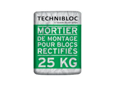 Mortier-colle joint mince Technibloc - gris - sac de 25 kg   BETON