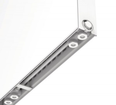 Radiateur acier Altech horizontal 8 connexions dont 2 centrales façade plane T22 900 mm x 700 mm puissance 1576 W ALTECH