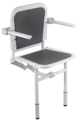 Siège de douche ergonomic réglable avec coussin accoudoirs et dossier PELLET