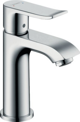Mitigeur petit lavabo Metris 100 sans tirette ni vidage HANSGROHE