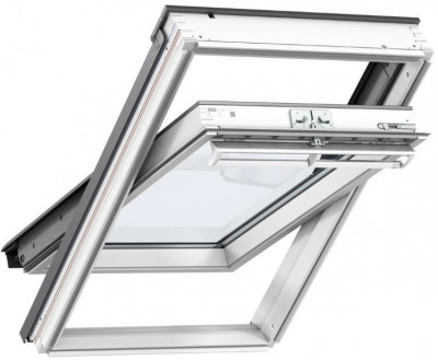 Fenêtre de toit à rotation manuelle GGL Tout Confort WhiteFinish 114 x 140 cm VELUX