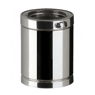 Elément droit Therminox TI Longueur 25 cm diamètre 80 mm POUJOULAT 