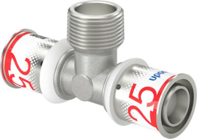 Té à sertir filetage mâle S-Press Plus 25-R3/4''-25 UPONOR