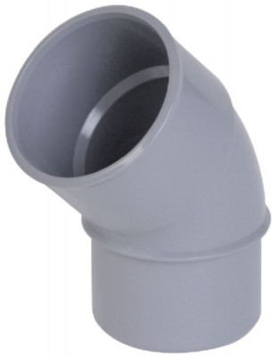 Coude simple mâle-femelle 45° PVC gris diamètre 160 mm NICOLL