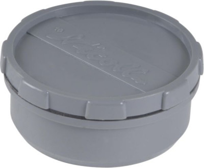 Tampon de visite mâle-femelle PVC avec bouchon gris diamètre 75 mm NICOLL