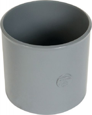 Manchon à butée femelle-femelle PVC gris diamètre 160 mm NICOLL
