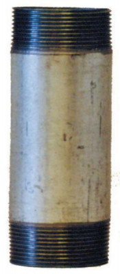 Mamelon 530 tube soudé filetage conique longueur 100mm galva D66x76 AFY