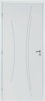 Bloc-porte Graphik Kaori BBC prépeinte huisserie 90 Néolys rouleau 3 fiches RL E83 gauche poussant RIGHINI