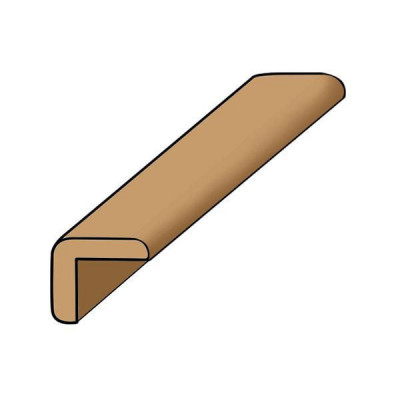 Baguette d'angle Profilio MDF blanc satiné à peindre 25 x 25 mm longueur 2,2 m GASCOGNE BOIS