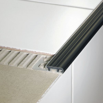 Profilé de base en aluminium 26 mm gris pour escalier Trep S G8S 2,50 m SCHLUTER SYSTEMS