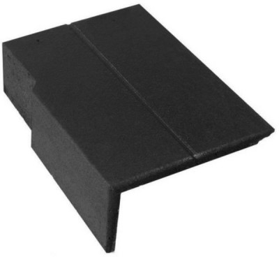  Tuile de rive universelle droite Innotech béton minéral amboise 420 x 333 x 145 mm MONIER