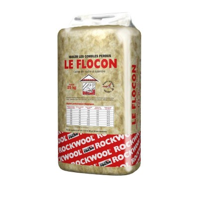 Laine de roche vrac le FLOCON 008 sac 25kg ROCKWOOL FRANCE S.A.S.