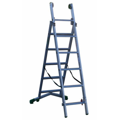 Echelle transformable 2 plans bois RICHOMME