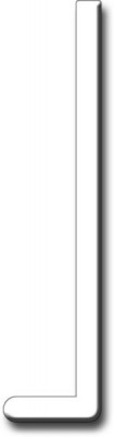 Planche de rive PVC CB150 blanc cassé 5,00 x 9 x 150 mm PROFIALIS
