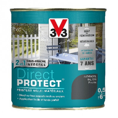 Peinture Direct Protect met-anthracite 0,5 l V33