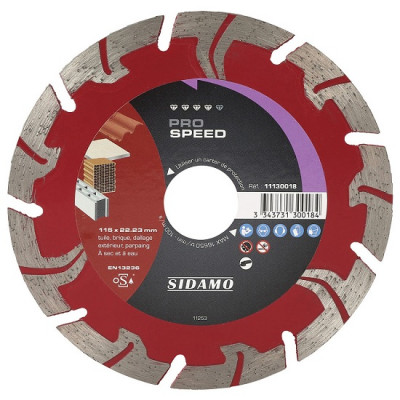 Disque diamant Pro Speed a segments 230 x 22.23 mm SIDAMO