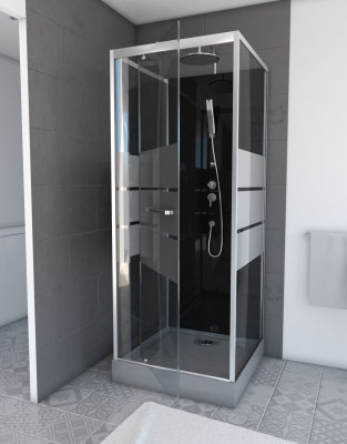 Cabine de douche carrée 80x80x220cm - SCRATCHY 80