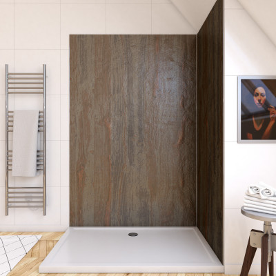 Panneau mural de douche finition Pierre en composite pierre de mica et resine - 120 x 210 cm