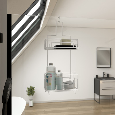 Valet Blanc suspendu 50x20x10 - LOU