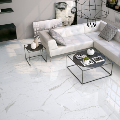 Carrelage imitation marbre 59x59 Iceberg NPLUS Poli Rectifié, Fanal