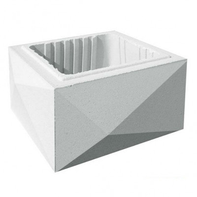 Élément pilier Trigone blanc 29/32 x 29/32 x 16,7 mm WESER