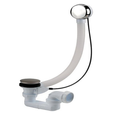 Vidage baignoire à cable clapet inox NICOLL