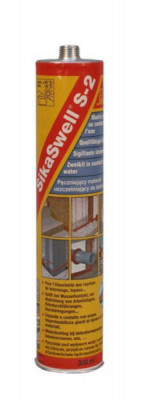Mastic polyuréthane hydro-expansif Sikaswell S-2 rouge cartoche de 300 ml SIKA 